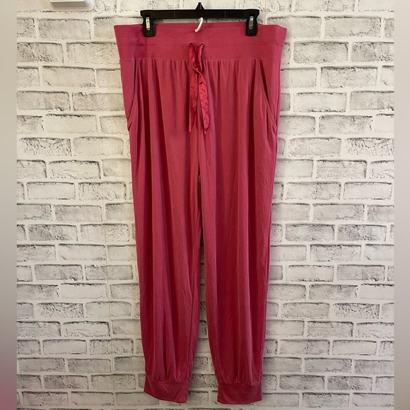 NWT! Victoria’s Secret pink colored lightweight casual lounge joggers XL - Picture 1 of 6